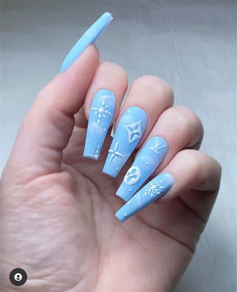 louis vuitton nails blue|louis vuitton nail decal.